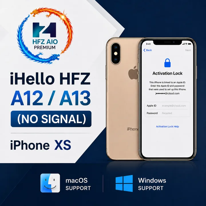 iHello HFX A12/A13 (NO SIGNAL) iPhone XS (Mac-Windows)