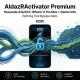 AldazRActivator Premium Passcode A12/A13 | iPhone 11 Pro Max + Owner Info