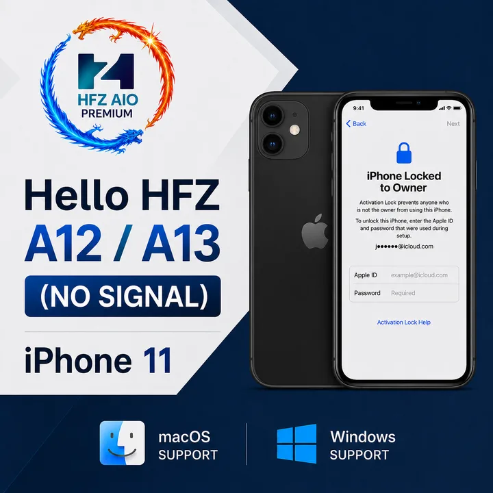 Hello HFZ A12/A13 (NO SIGNAL) iPhone 11