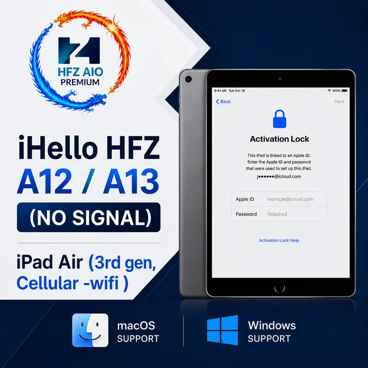 iHello HFZ A12/A13 (NO SIGNAL) iPad Air (3rd gen, Cellular -wifi )