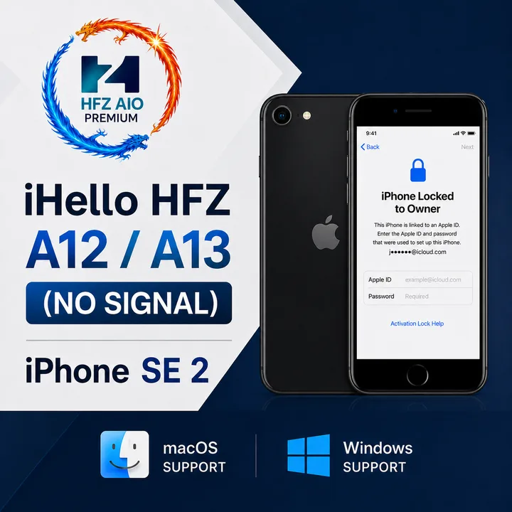 iHello HFX A12/A13 (NO SIGNAL) iPhone SE 2 (Mac-Windows)