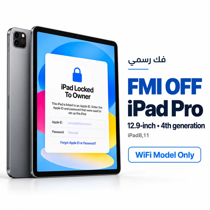 FMI OFF - iPad Pro 12.9-inch • 4th generation - WiFi Model Only - [iPad8,11]